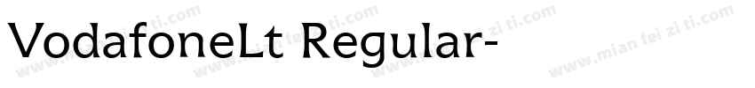 VodafoneLt Regular字体转换